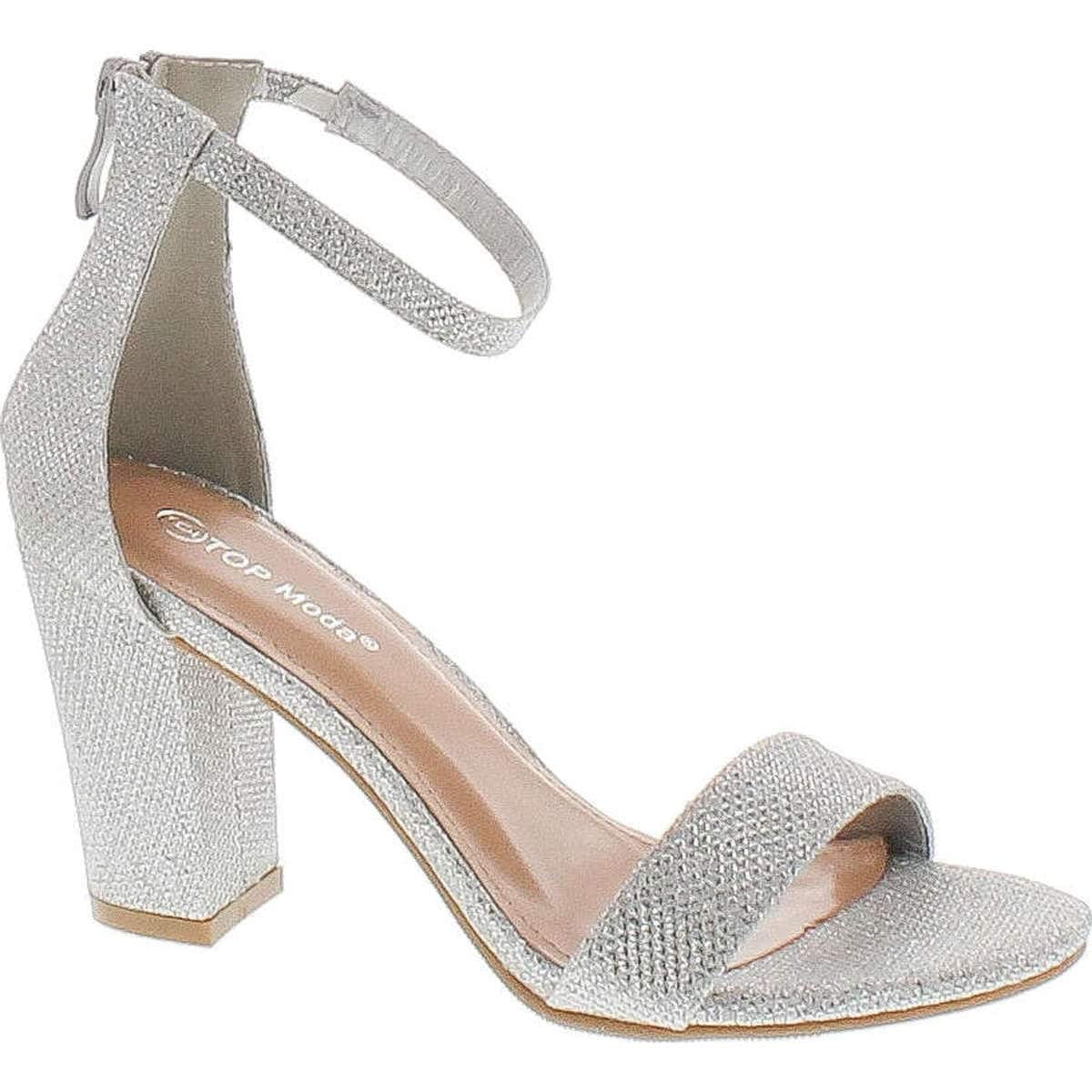 beige chunky strap platform heels