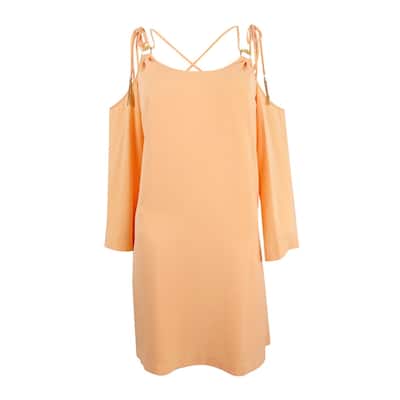Rachel Roy Women's Strappy Cold-Shoulder Shift Dress