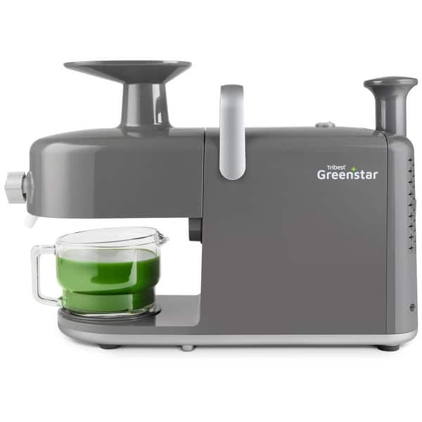 slide 2 of 17, Greenstar® 5 All Stainless Steel Twin Gear Cold Press Masticating Juicer Grey