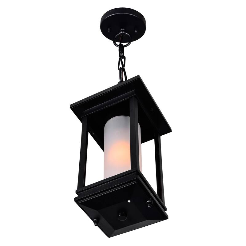 Granville 1 Light Black Outdoor Hanging Light