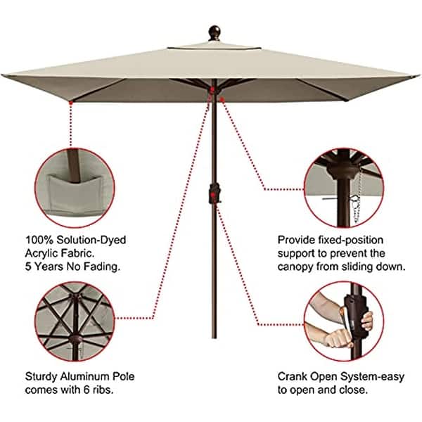diy painted patio umbrella Easy Umbrella Upcycle!