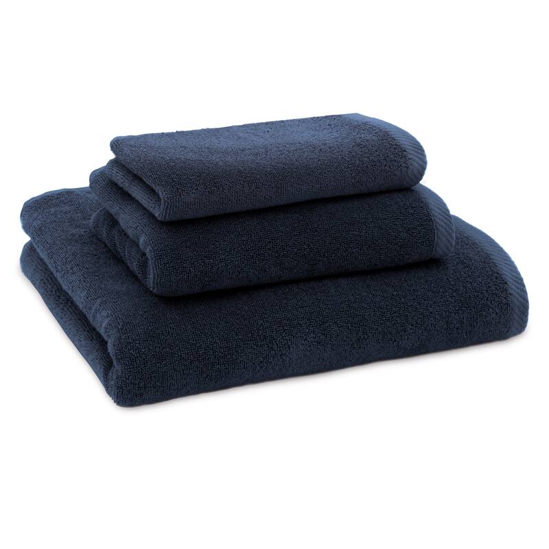Authentic Hotel and Spa 100% Turkish Cotton Ediree 3-Piece Towel Set - Marine