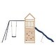 preview thumbnail 14 of 21, vidaXL Swing Set Outdoor Backyard Wooden Playground Equipment for Kids Age 3-8