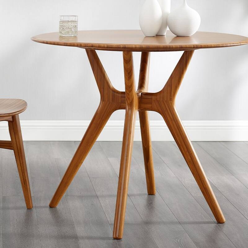 Lily 36" Round Dining Table, Copper - Brown