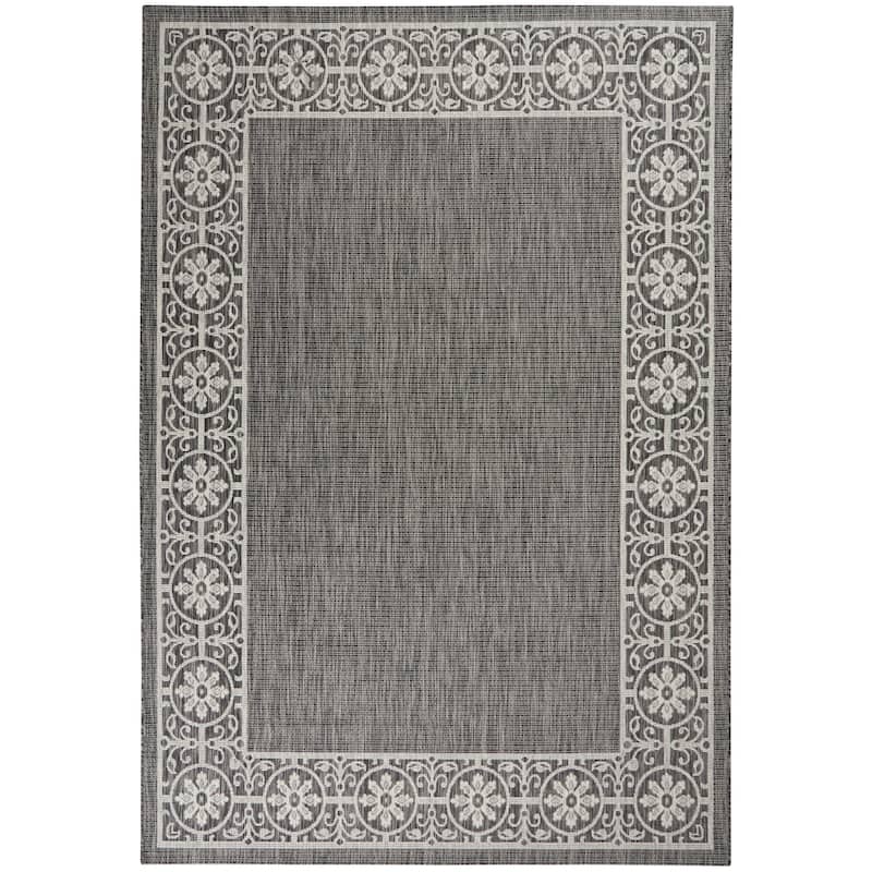 Nourison Garden Party Bordered Indoor/Outdoor Area Rug