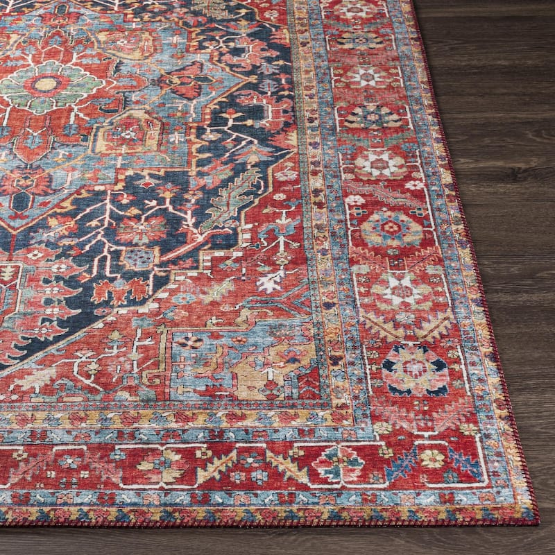 Livabliss Iris Traditional Medallion Printed Area Rug