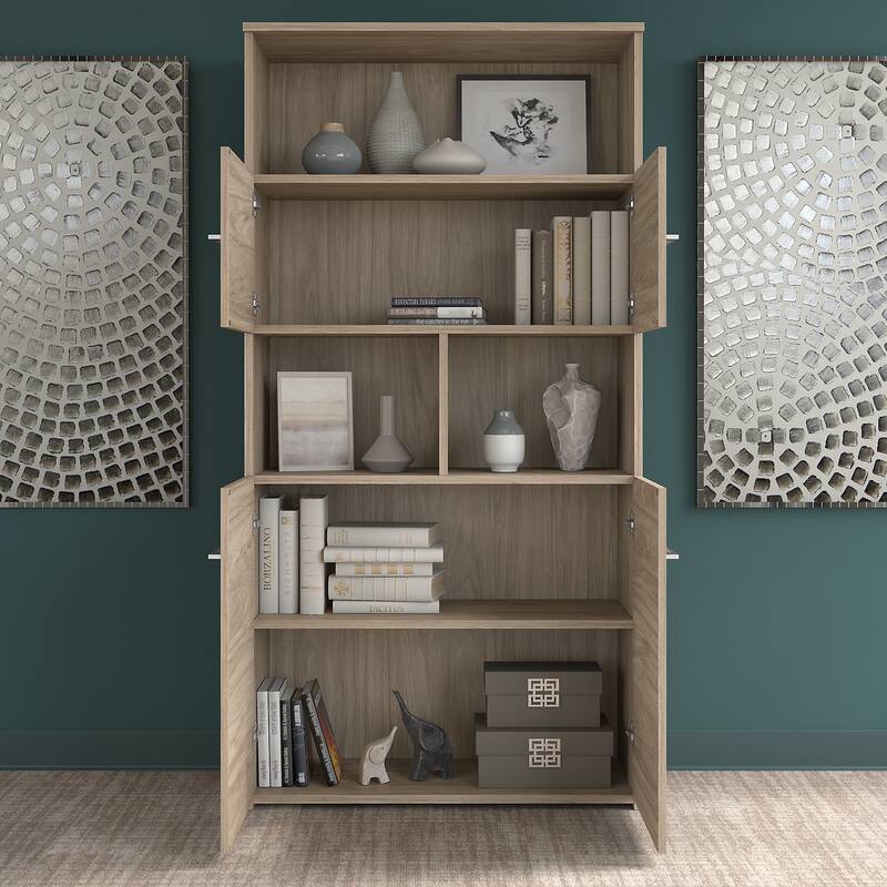 Office 500 5-shelf 4-door Bookcase by Bush Business Furniture