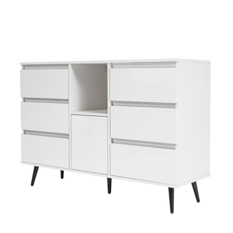 Sideboard Buffet Storage Cabinet with Led Light for Living Room