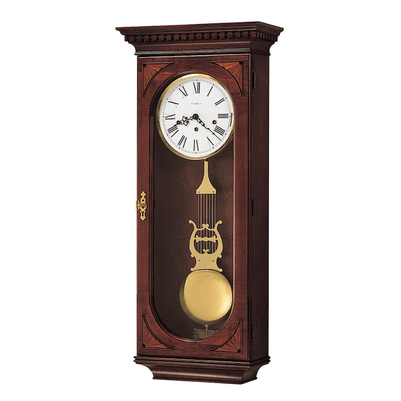 Howard Miller Lewis Hardwood Chiming Grandfatherstyle Wall Clock Bed