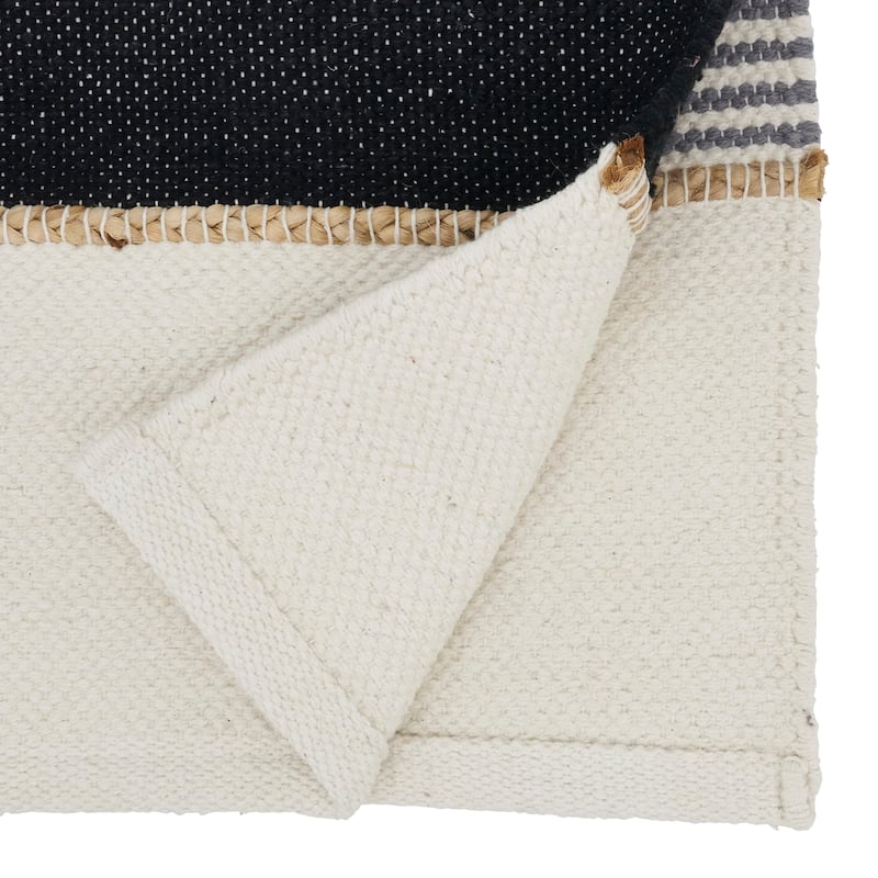 Jute Accent Stripe Table Runner - 16"x72"