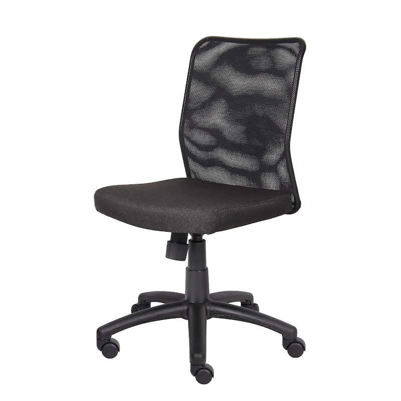 Lene Black Rolling Task Chair, Adjustable Tilt Tension Mechanism and Lock