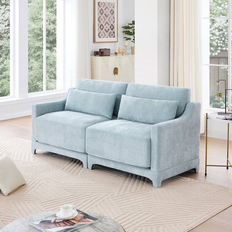 Two seater Chenille Fabric sofa