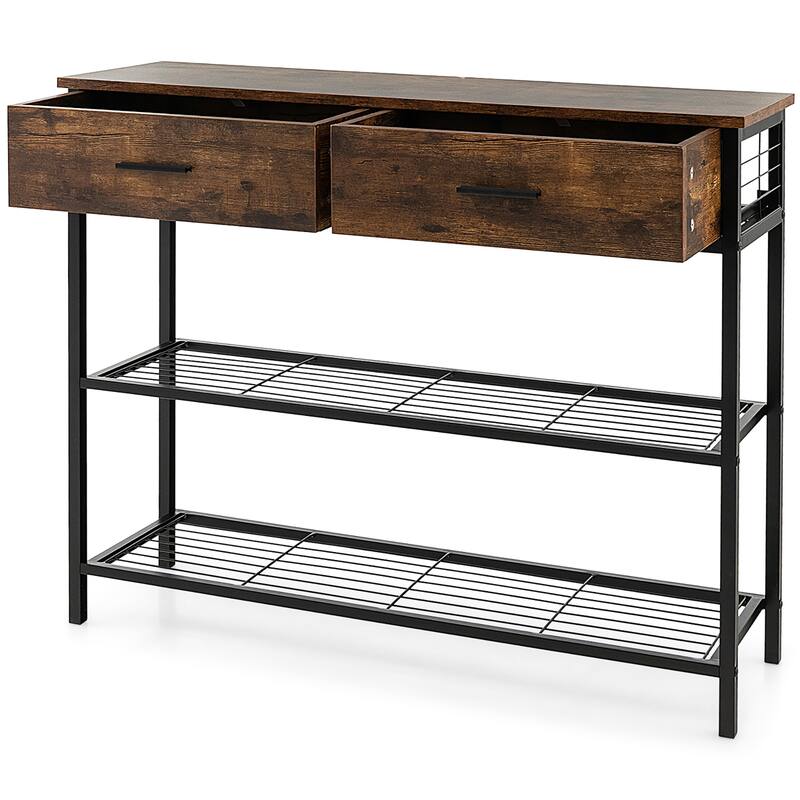 Costway Console Entryway Sofa Table with 2 Drawers for Entrance Living - See Details