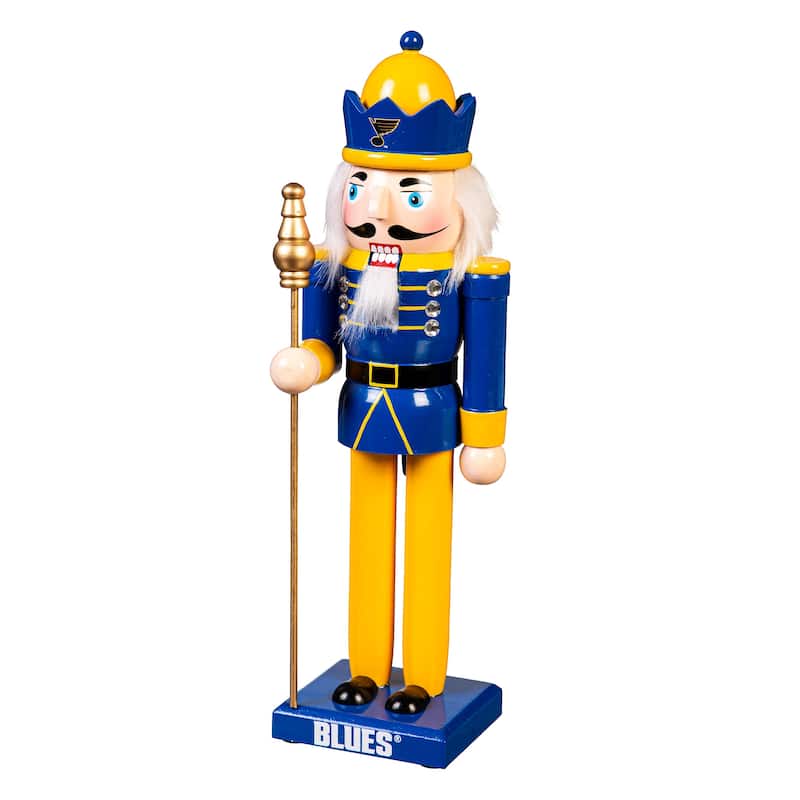 Nutcracker Statue, St. Louis Blues - 4.53''W x 4.53''H x 13.58