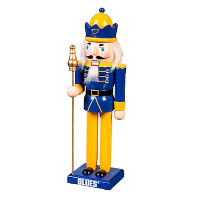 Nutcracker Statue, St. Louis Blues - 4.53''W x 4.53''H x 13.58