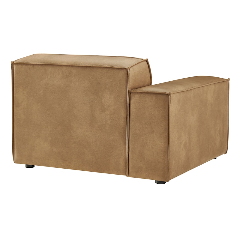 Restore Vegan Leather Left-Facing Modular Lounge Chair