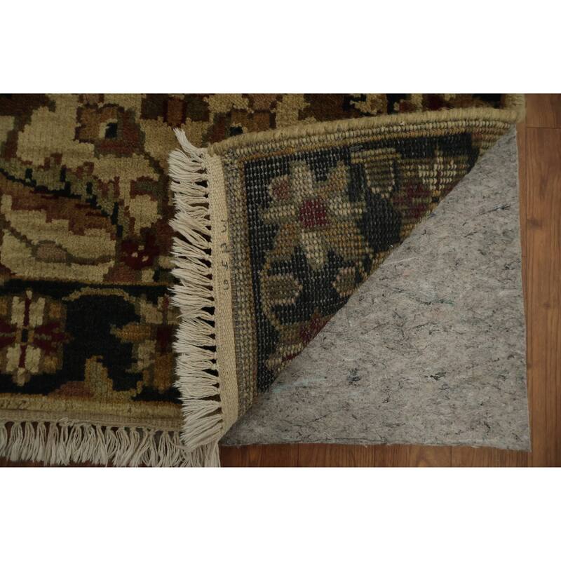 Hand Knotted Oriental 100% Wool Carpet Traditional Floral Beige & Ivories Agra Area Rug - 4' 2'' X 2' 6''