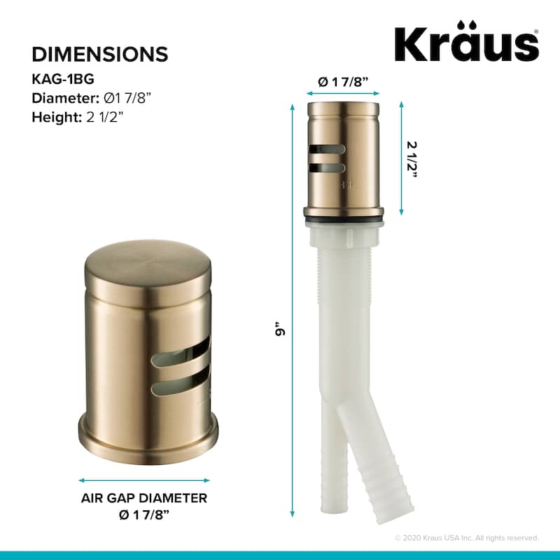 KRAUS Dishwasher Air Gap