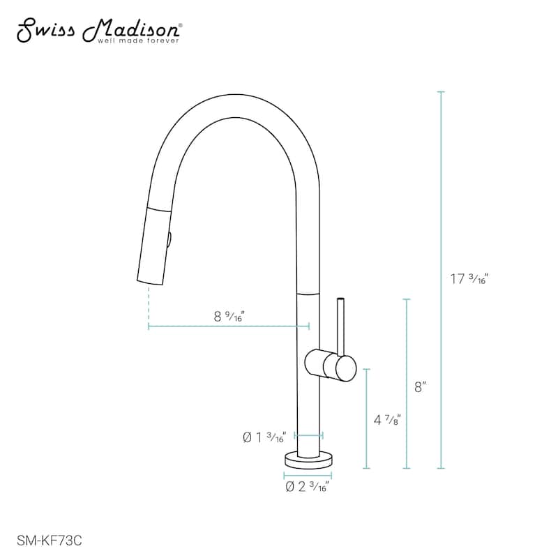 Chalet Single Handle, Pull-Down Kitchen Faucet