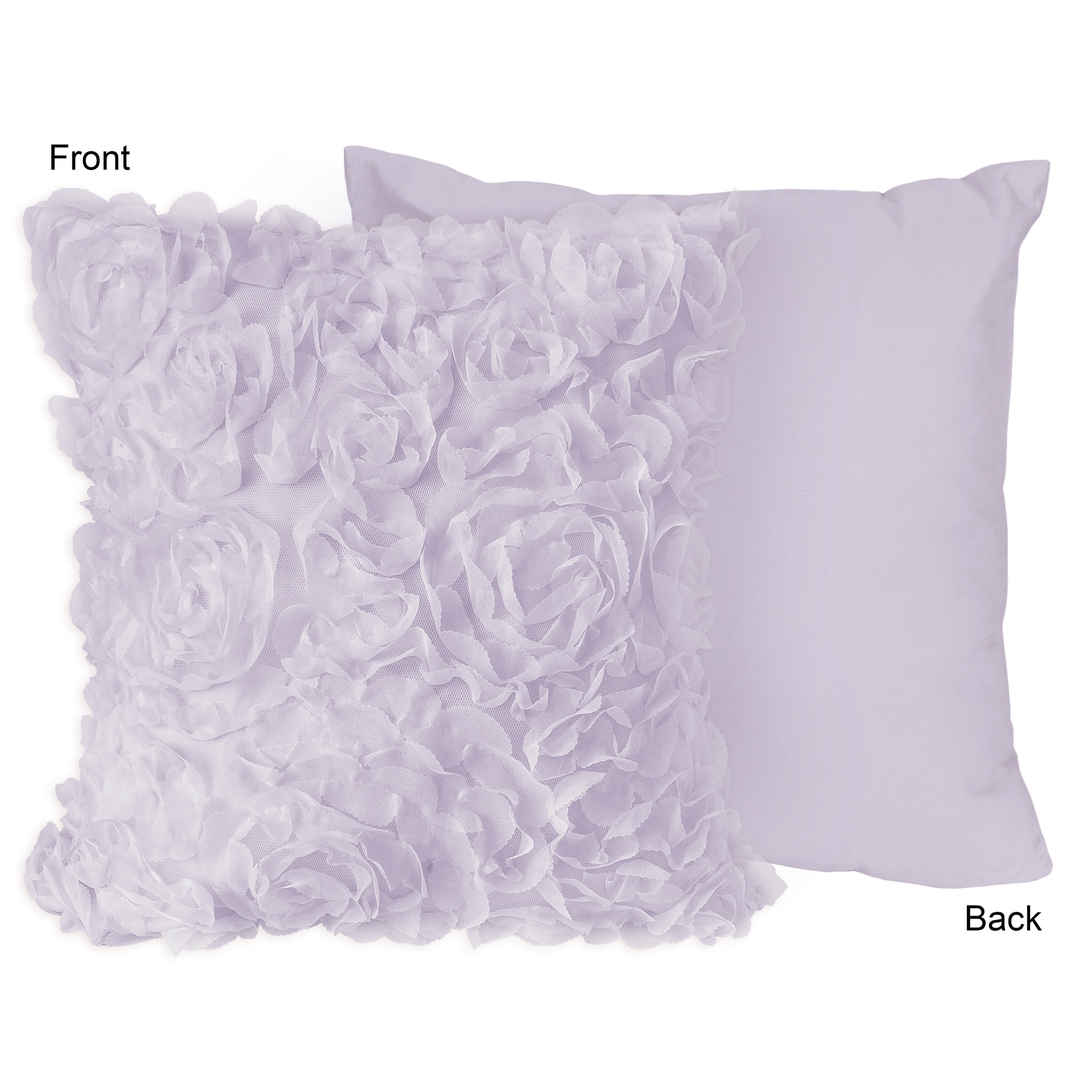 violet throw pillows