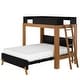 preview thumbnail 34 of 36, Max and Lily L-Shaped Twin over Queen Bunk Bed with Ladder on End