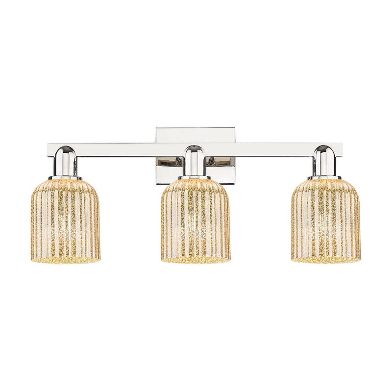 Innovations Lighting 716-3W-11-24 Bridal Veil Vanity Bridal Veil 3 - Polished Nickel / Mercury