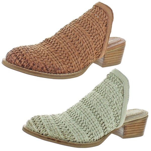 womens woven mules