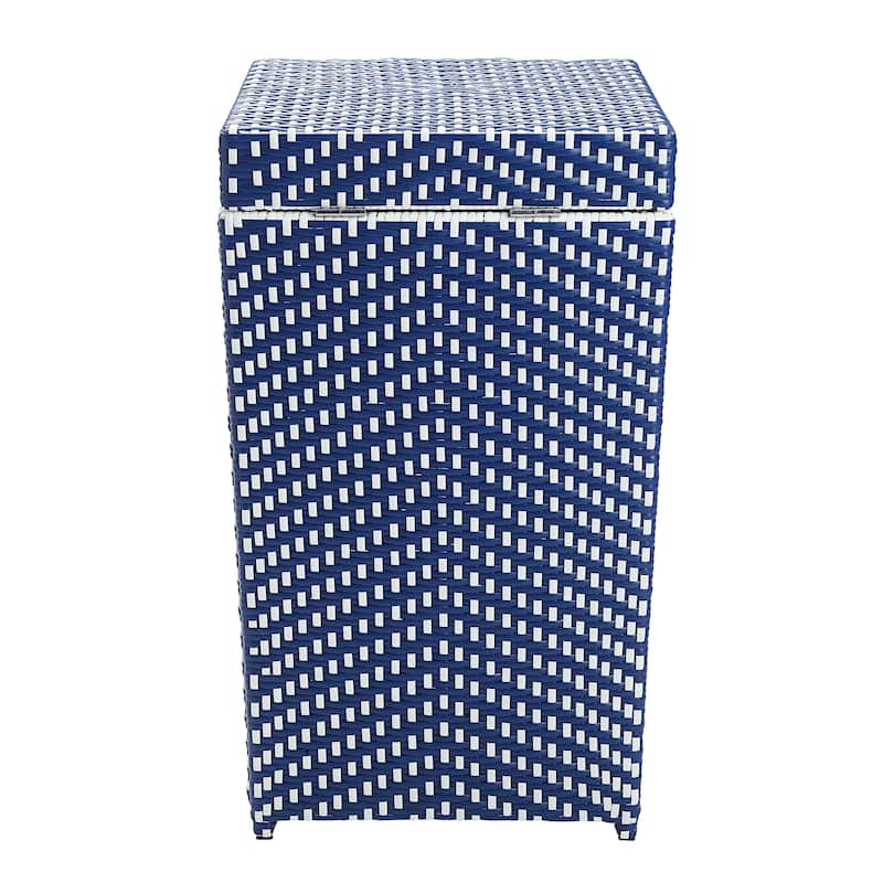 Courtnie Contemporary Wicker Outdoor Poolside Towel Hamper by Furniture of America