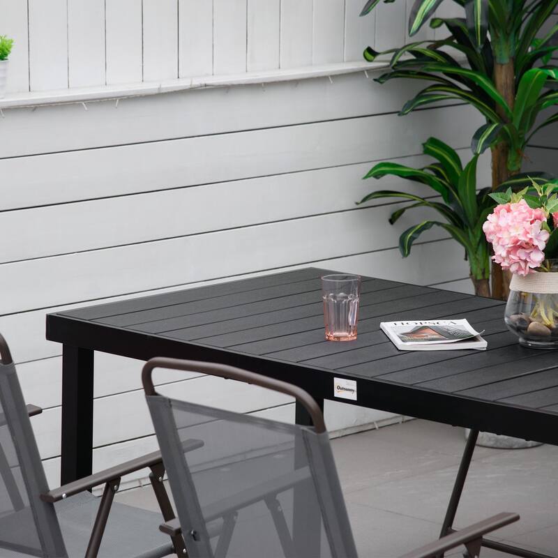 Outsunny Outdoor Dining Table for 8 People,without chairs