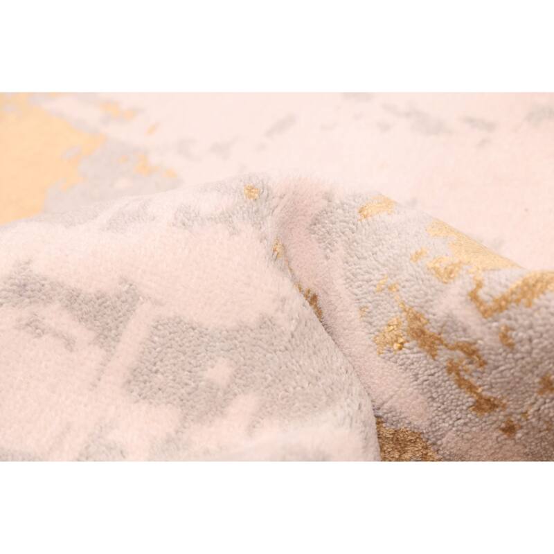 ECARPETGALLERY Hand-knotted Legacy Ivory Silk, Wool Rug - 9'11 x 13'9