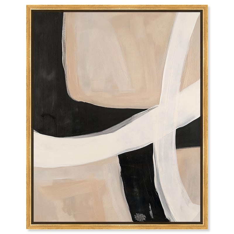 Subline Strokes I Canvas by Art Remedy - 16" x 20" - Gold