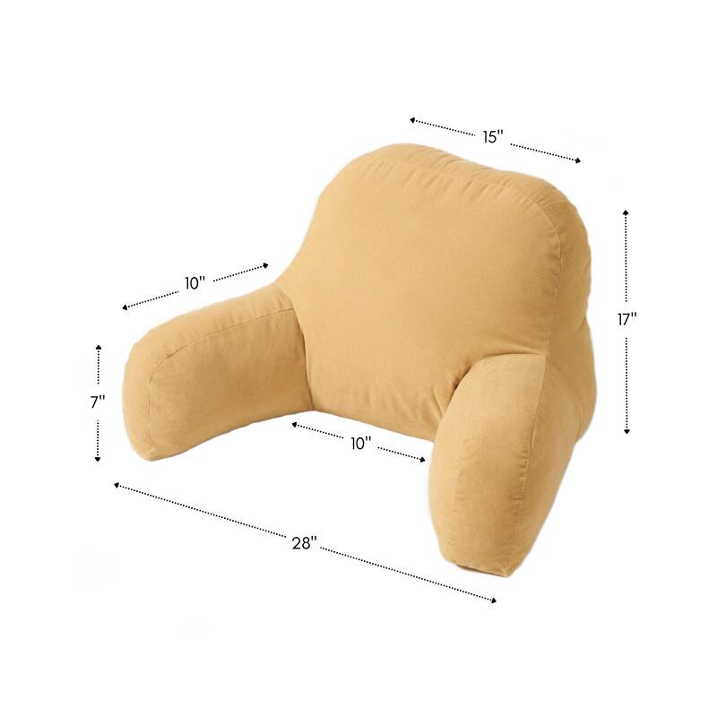 Hyatt Cream Junior Microfiber Bed Rest Pillow