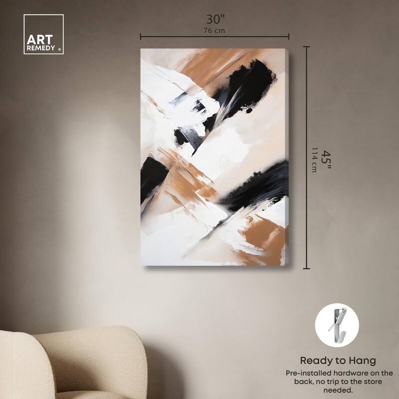 Sable and Sand II Canvas by Art Remedy, Gallery Wrapped