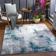 preview thumbnail 36 of 61, Artistic Weavers Cooke Industrial Abstract Area Rug 2' x 3' - Aqua/Gray