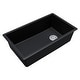 preview thumbnail 8 of 15, Karran Undermount Quartz Single-bowl Kitchen Sink