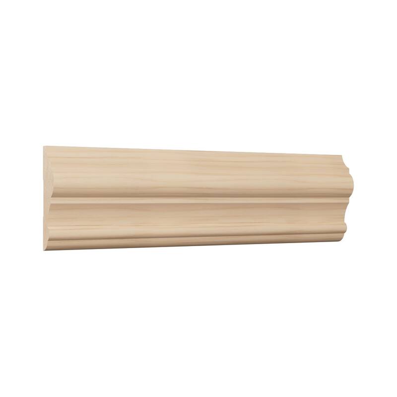 WM397 1-in D x 3-1/2-in W x 96-in L Americraft Solid Hardwood Stain Grade Chair Rail Moulding