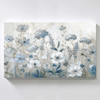 "Cool Blue Field" by Nan Print on Canvas