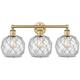 Option Clear Glass with White Rope / Brushed Brass