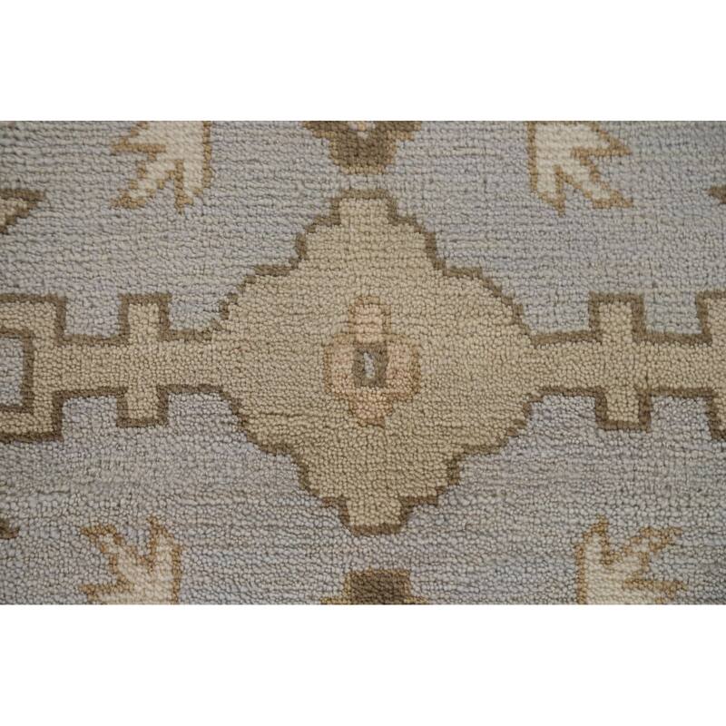 Oushak Oriental Area Rug Hand-Knotted Wool Carpet - 9'0"x 11'10"
