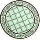 preview thumbnail 24 of 105, SAFAVIEH Handmade Chelsea Kimber Trellis French Country Wool Rug 5'6" Round - Blue/Brown - Round