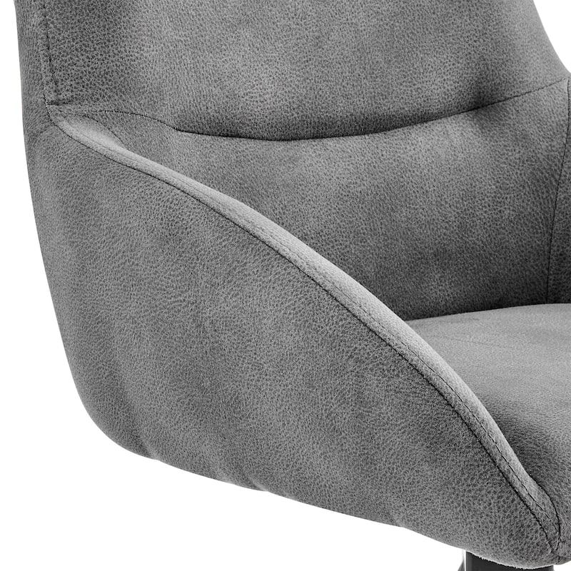 Odessa Charcoal Fabric Upholstered Bar or Counter Stool