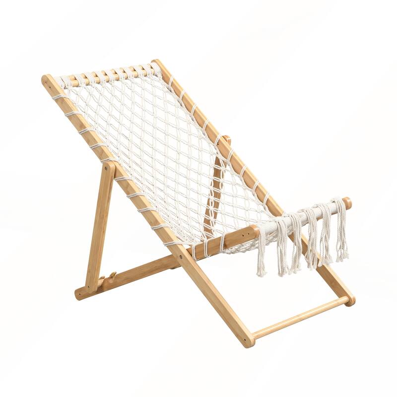 Set of 2 Weaving Chair with Handwoven Rope for Patio and Living Room