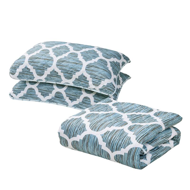 Serenta Honor Printed Microfiber 7-piece Bedspread Quilt Set