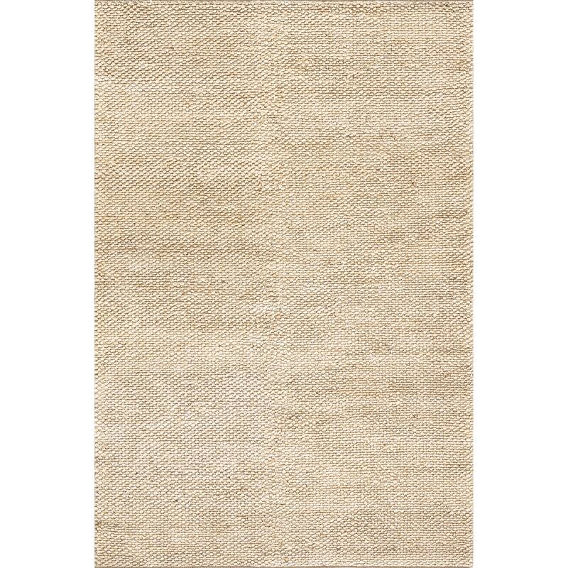 Home Conservatory Textured Handwoven Jute Area Rug