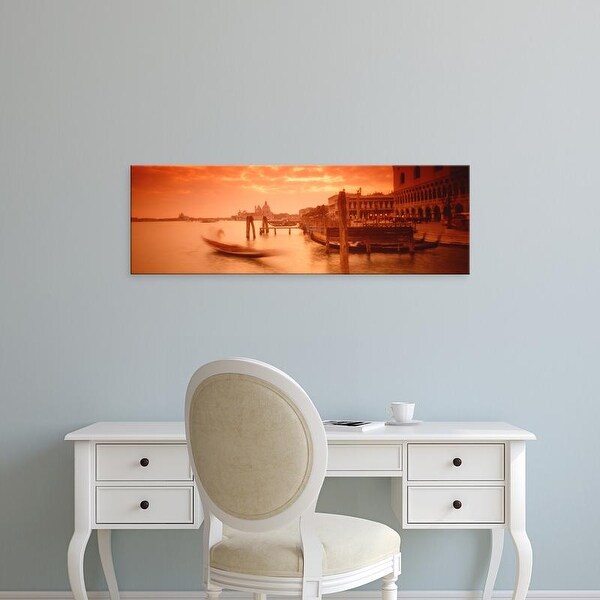 Easy Art Prints Panoramic Images's 'Saint Mark's Basin,Venice Italy' Premium Canvas Art