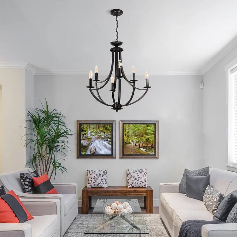 8-light Dimmable Chandelier