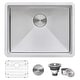 preview thumbnail 3 of 11, Ruvati 21-inch Undermount Tight Radius 16 Gauge Stainless Steel Bar Prep Kitchen Sink Single Bowl - RVH7121 - 8' x 11'
