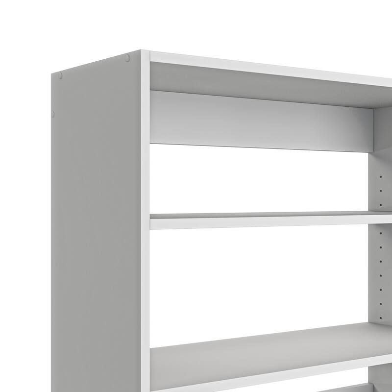 Prepac Elite 32"W Upper Cabinet, White Pantry Kitchen Storage Cabinet, Laundry Room Cabinet with 2 Adjustable Shelves