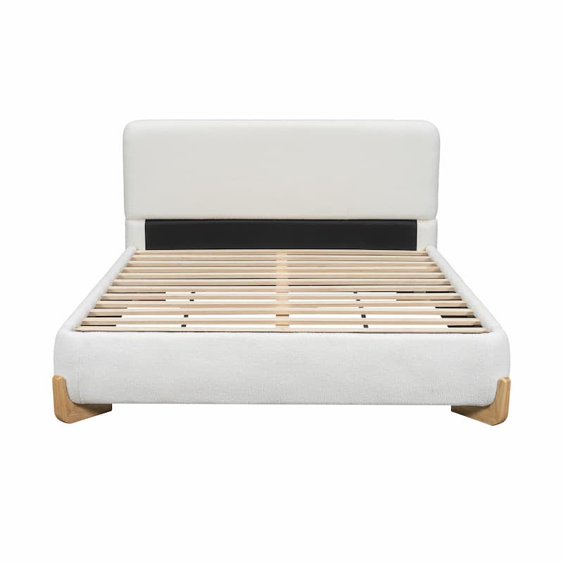 Elegant Boucle Upholstered Bed - A Luxurious & Comfortable Bedroom Centerpiece
