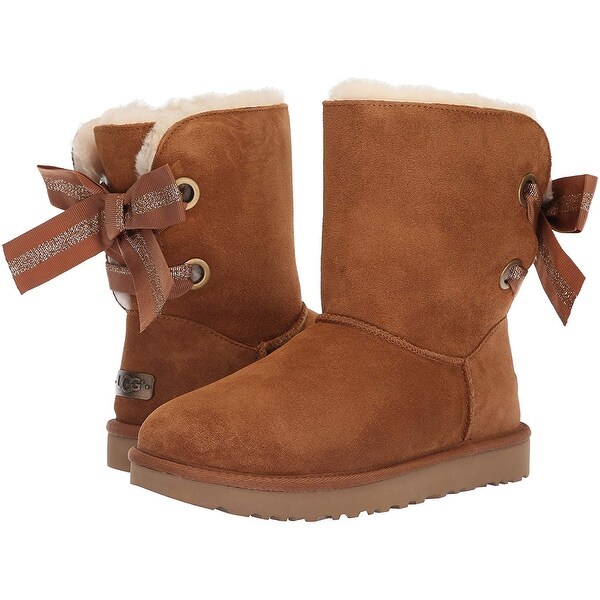 customizable bailey bow short boot black